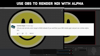 Main output in OBS as NDI with alpha transparency [upl. by Shelli]