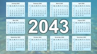 Calendar 2043 [upl. by Argyres]