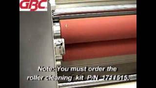 GBC Catena 65  1715840  Cleaning the Heat Rollers Demo Video [upl. by Taam470]