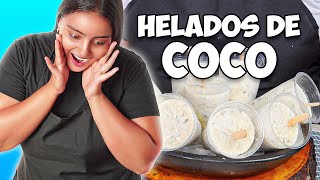 Helados de Coco super CREMOSOS  Recetas Fáciles [upl. by Lawton]