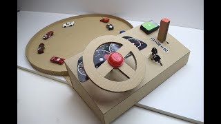 How to make a track car driving Desktop Game from Cardboard [upl. by Katrina]