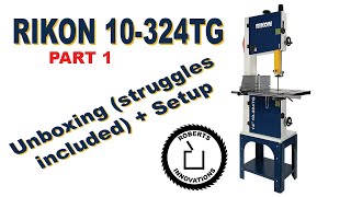 Rikon 10324TG 14quot Resaw Bandsaw Unboxing and Setup 1200 BANDSAW [upl. by Louisette794]