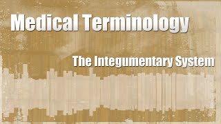 Medical Terminology of the Integumentary System [upl. by Cutcheon]