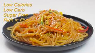 Healthy Noodles Dried Konjac Spaghetti  How To Cook Shirataki Noodles [upl. by Vladamar]