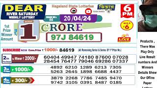 Lottery live dear sambad 6PM 8PM result today 20042024 nagaland lottery live [upl. by Aliak]