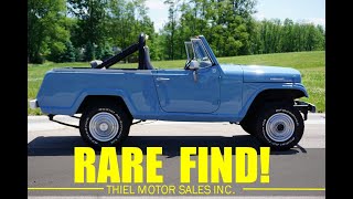 1967 Jeepster Commando 4X4 Removable HardTop FOR SALE  WWWTHIELMOTORSCOM [upl. by Danette]