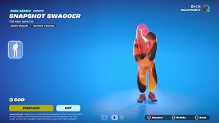 NEW Snapshot Swagger EmoteFortnite Itemshop [upl. by Abixah]