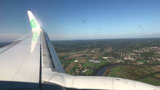 Approach  Landing Bergerac Airport EGCLFBE [upl. by Airtemed94]