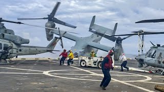 TripleFatal Crash of V22 Osprey [upl. by Ecnarwal753]