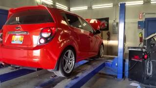 Chevy sonic zzp dyno 173whp 200 torque [upl. by Ehcnalb927]