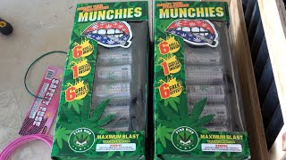 2 sets of Munchies 15quot canister shells by Pyro High  Sent up FAST [upl. by Bronnie]