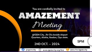 AMAZEMENT MEETING  IGEM  2ND OCTOBER 2024 [upl. by Cassie]