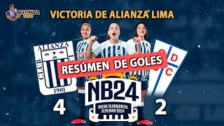 VICTORIA DE ALIANZA LIMA ⚪️ NOCHE BLANQUIAZUL FEMENINA 2024🔵 RESUMEN DE GOLES ⚽ [upl. by Ileana763]