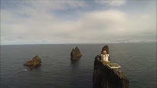 Incredible video from the stunning Þrídrangar lighthouse [upl. by Weaver]