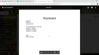 online testpdf scorecard part 4 [upl. by Nekcarb]