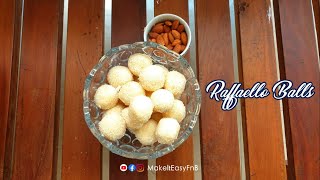 Raffaello Balls  3 ingredient Homemade Raffaello Coconut balls  Easy Recipe [upl. by Derek303]