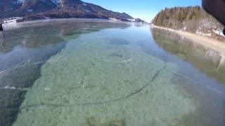 Eislaufen am Spiegeleis am Fuschlsee [upl. by Repip]