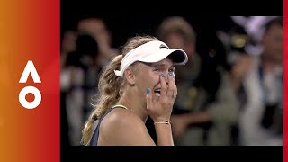 The fight to the top Halep v Wozniacki final  Australian Open 2018 [upl. by Shepperd]