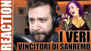 I VERI VINCITORI DI SANREMO  REACTION [upl. by Nylarej]