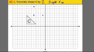 Transformations  translating a shape 1 [upl. by Pahl]