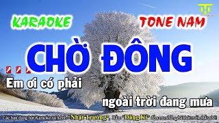 Karaoke Chờ Đông Tone Nam  Nhạc Sống Mới Nhất  Nhật Trường TTG [upl. by Hall]