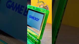 Custom Minish Cap GBA SP with IPS Screen translucent green shell and usbc charging gbasp [upl. by Malas]