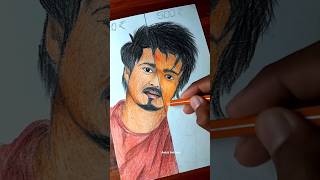 Thalapati Vijay drawing 😈GOAT✨art drawing shorts thalapathy vijaythalapathy ytshorts vijay [upl. by Joette]