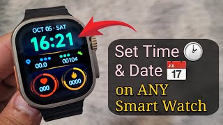 How To Set Time amp Date on ANY Smart Watch  Smart Bracelet Time Settings 2 Methods New [upl. by Aivatco]