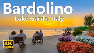 Bardolino Lake Garda  Walking Tour 4K Ultra HD [upl. by Cirdahc]