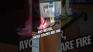 Classic flame test demo science chemistry [upl. by Hnahc495]