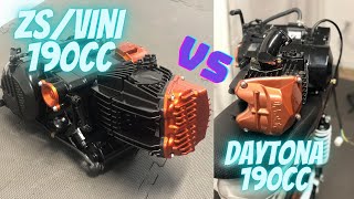 ZongshenVini 190cc2valve Vs Daytona 190cc 4valve Sound [upl. by Gustafsson]