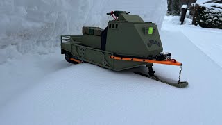 GBear 3d printed rc snowmobile [upl. by Etnauq]