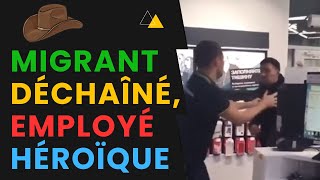 Un Migrant Tente De Saccager Une Boutique  La Réaction Magistrale d’un Employé [upl. by Gurl]