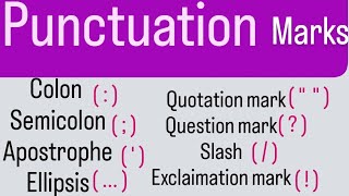 Punctuation l Punctuation in English Grammar l Punctuation marksEnglish HindiCommasSymbols [upl. by Kulseth]