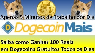 Ganhe Muito Dogecoin vizualizando 40 páginas por dia com o Dogecoin Mais [upl. by Oinigih]