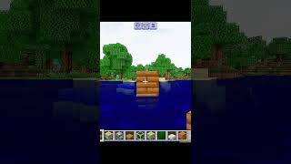 HOW TO MAKE WORKING BOAT IN MINECRAFT minecraft shortsfeed [upl. by Erodroeht905]