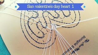 Bobbin Lace Tutorial  San Valentines Day Heart part 1 [upl. by Phyllida]