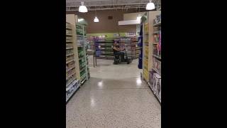 FUNNY HIP REPLACEMENT PATIENT ZOOMING THROUGH STORE ON SCOOTER [upl. by Loella]