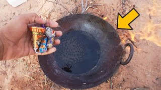 Firecrackers in hot oil experiment  hot oil vs Firecrackers experiment 😱 [upl. by Simmonds]