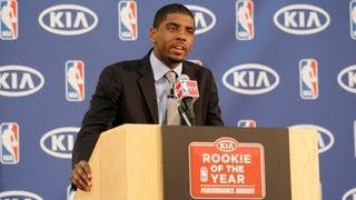 Irving takes home the KIA NBA Rookie of the Year Award [upl. by Fagaly]