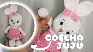 Como fazer uma Coelha em crochê amigurumi  Coelha Juju [upl. by Claudianus879]