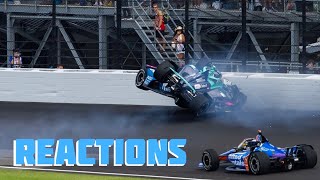 2024 Indianapolis 500 Reactions [upl. by Enaej583]