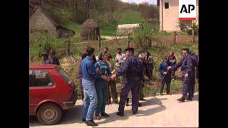 Bosnia  Clashes Between Muslims And Serbs [upl. by Wardieu]