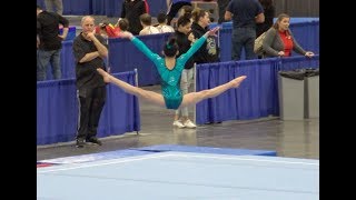 1st Place USAG Level 8 Floor Routine  Grace Lim  2018 Excalibur Cup [upl. by Haddad847]