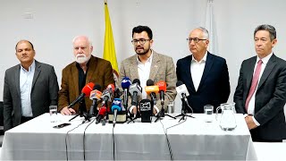 Rueda de prensa sobre la intervención forzosa administrativa a la EPS Sanitas [upl. by Iraam]