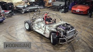 HOONIGAN DT 211 200 Miata Kart Build Part 10 Shartkart Rips The Shop Apart DANLINE [upl. by Nerag]