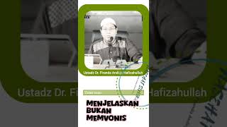 MENJELASKAN BUKAN MENVONIS Nasehat Ustadz Firanda Andirja Hafizahullah [upl. by Nellac247]