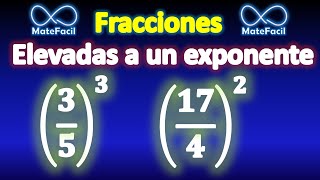 Fracciones con exponente Explicado súper fácil [upl. by Aicre]