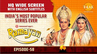 Ramayan EP 58  मन्दोदरी का रावण को समझाना  HQ WIDE SCREEN  English Subtitles [upl. by Cressi]