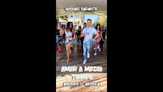 AMOR A MEDIO TIEMPO  YOSKAR SARANTE  BACHATA ANDRES amp YESSICA IN CYPRUS [upl. by Pantia88]